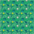 Cotton Fabric POLKA FLOWER 54975D-5 Chlorophyll from SUNSHINE Collection by Sally Kelly for Windham