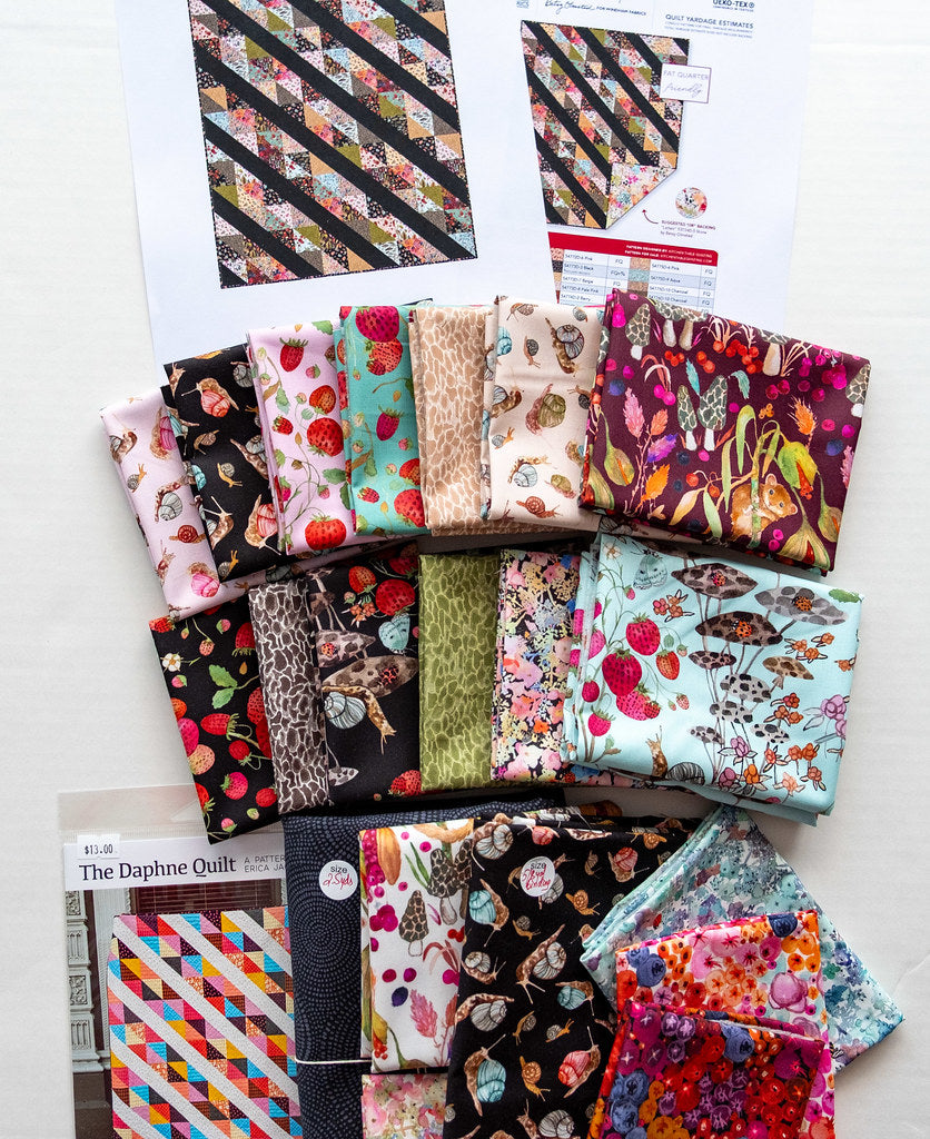 Quilt Kit THE DAPHNE, Featuring FOREST FRUIT Fabrics by Betsy Olmsted for Windham Fabrics