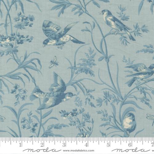 Cotton Fabric, ANTOINETTE CIEL BLUE 13950 14 by French General for Moda Fabrics
