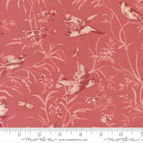 Cotton Fabric, ANTOINETTE FADED RED 13950 16 by French General for Moda Fabrics