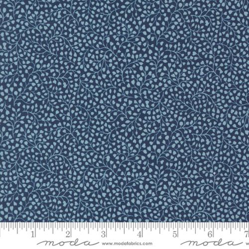 Cotton Fabric CHELSEA GARDEN Navy 33748 12 by Moda Fabrics