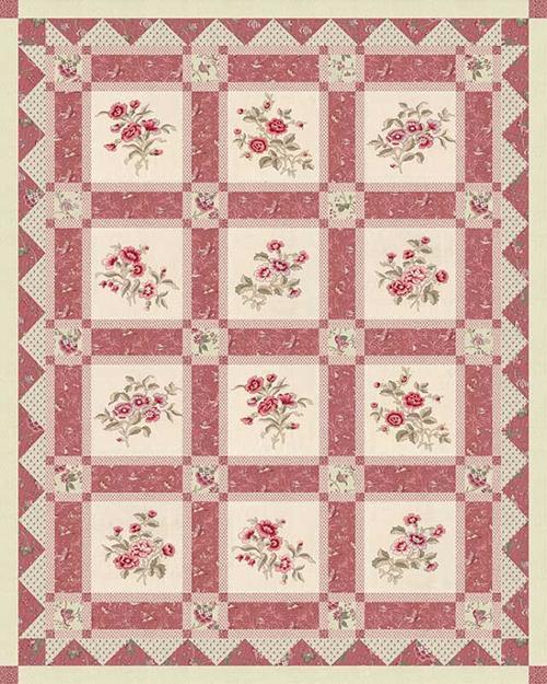 French General Quilt pattern THE QUEEN'S GROVE 59"x 74" A002