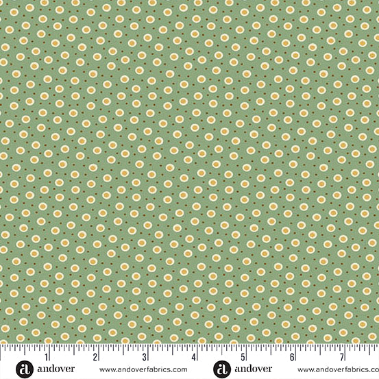 Fabric JOANI GREEN, A-1540-G from Holbrook Collection by MAX AND LOUISE for Andover