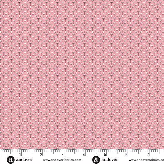 Fabric JONATHAN PINK, A-1542-E from Holbrook Collection by MAX AND LOUISE for Andover