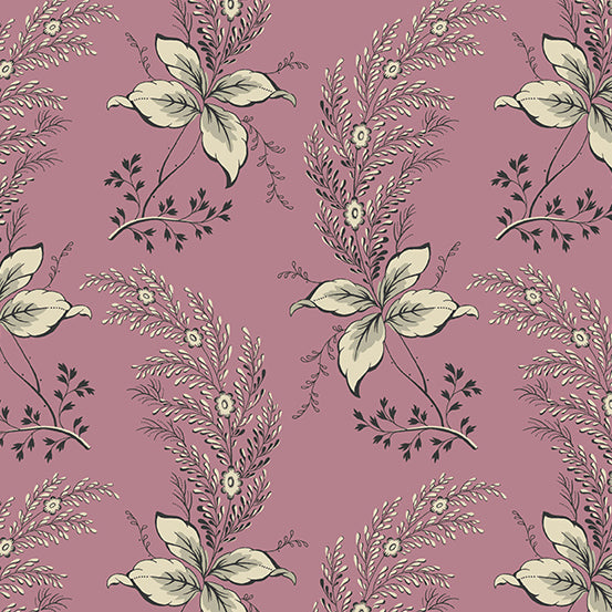 Fabric ORCHID Color JAM from English Garden Collection by Edyta Sitar for Andover, A-793-P