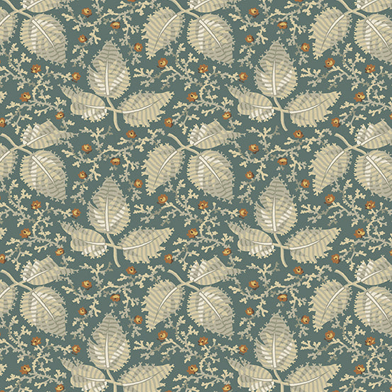 Fabric MINT Color EARL GREY from English Garden Collection by Edyta Sitar for Andover, A-794-T