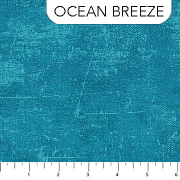 Fabric TEXTURE OCEAN BREEZE from CANVAS Collection, coordinate to Lotus by Tim Parker for Northcott, 9030-64