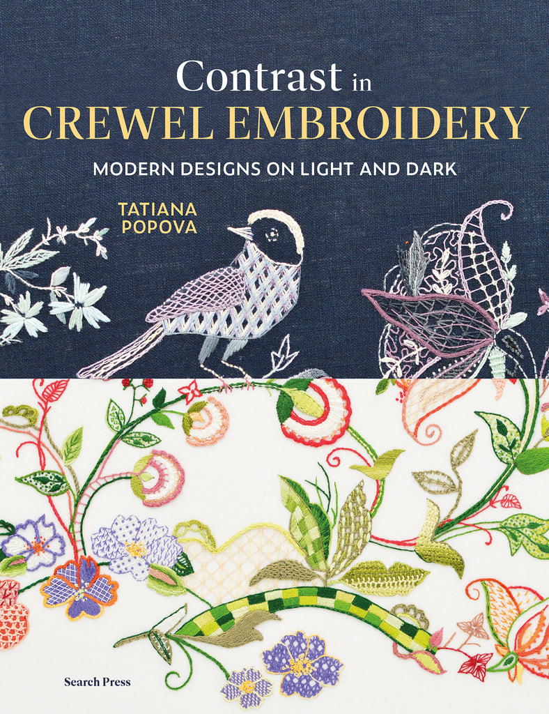 Book CONTRAST IN CREWEL EMBROIDERY by Tatiana Popova, Search Press Publication