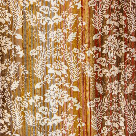 Cotton Fabric BATIK EPRESS YOURSELF! Color Bands GINGER SYRUP by Riley Blake Designs # BT23027-147