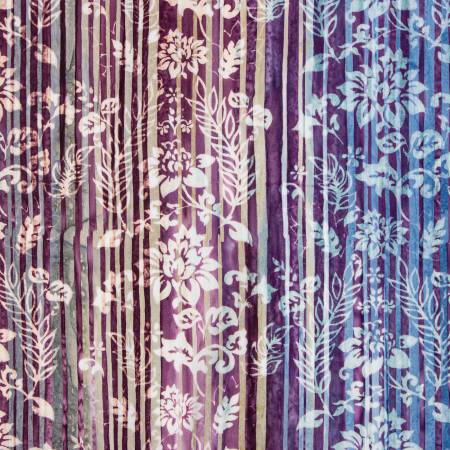 Cotton Fabric BATIK EPRESS YOURSELF! Color Bands MULBERRY JAM by Riley Blake Designs # BT23027-202