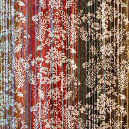 Cotton Fabric BATIK EPRESS YOURSELF! Color Bands CINNAMON GROVE by Riley Blake Designs # BT23027-247