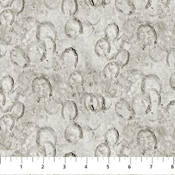 Fabric HOOF TEXTURE, LIGHT GRAY from STALLION Collection by Elise Genest for Northcott Fabrics, DP26814-93