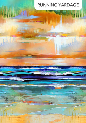 Fabric TEXTURE OMBRE dk. Blue Multi from LOTUS Collection by Tim Parker for Northcott, DP28422-46