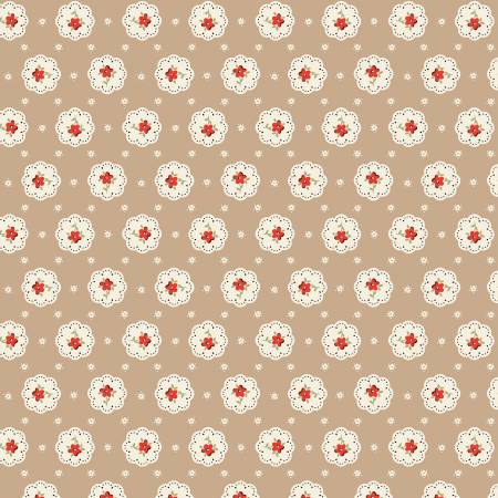Fabric BAKE SALE BROWN by Elea Lutz from the My Favorite Things Collection for Poppie Cotton, # FT23703