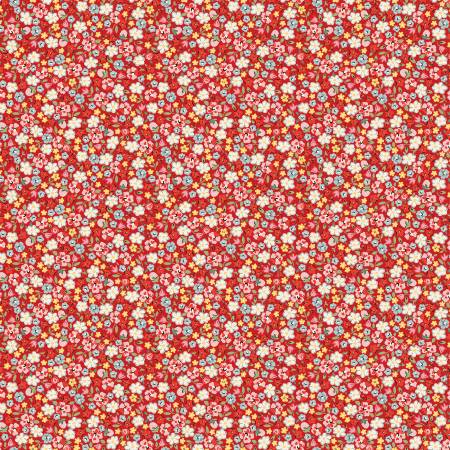 Fabric PINKIE PROMISE RED by Elea Lutz from the My Favorite Things Collection for Poppie Cotton, # FT23710
