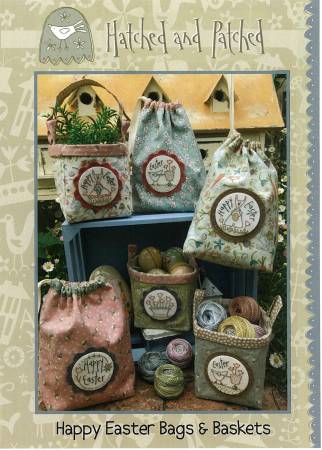 Pattern Happy Easter Bags and Baskets # HAPP111by Anni Downs from Hatched and Patched