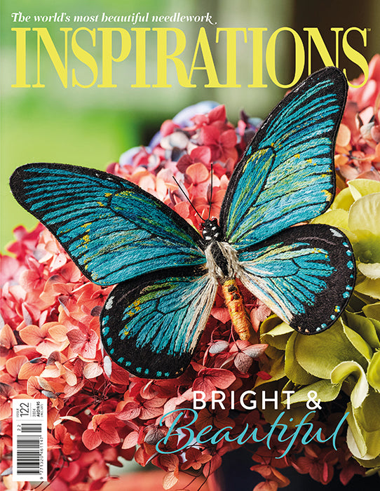 Inspirations - Embroidery Magazine from Australia, Issue #122, BRIGHT AND BEAUTIFUL