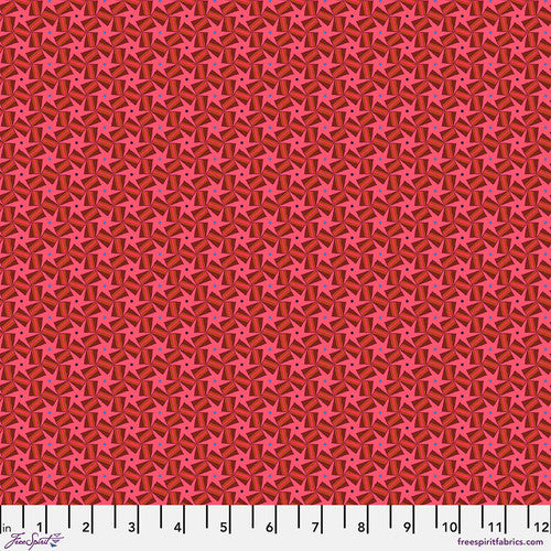 Fabric BASILICO-ROSE by Odile Bailloeul from Murano Collection for Free Spirit Fabrics PWOB095.ROSE