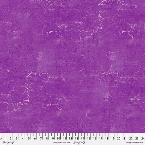 Fabric AMETHYST, PWTH128.AMETHYST, from Cracked Shadow Collection Designed by Tim Holtz for Free Spirit.
