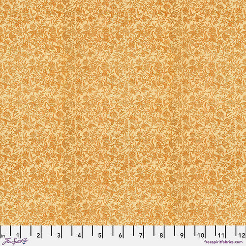 Fabric ORANGE-TINY PRINT, PWTH238.ORANGE, from Palette ORANGE Collection by Tim Holtz