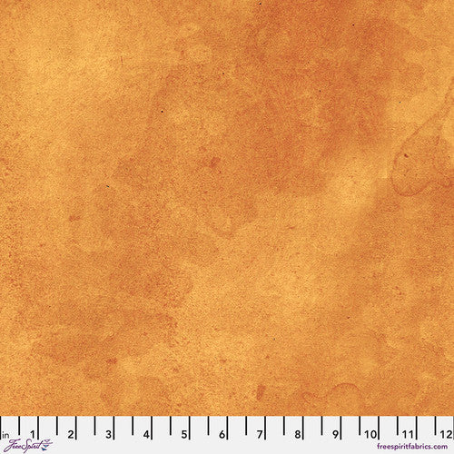 Fabric ORANGE-VINTAGE, PWTH239.ORANGE, from Palette ORANGE Collection by Tim Holtz