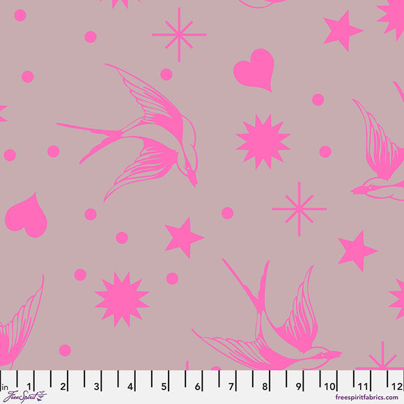 Fabric, NEON TRUE COLORS - COSMIC, Neon Fairy Flakes, PWTP157.COSMIC, from Tula Pink for Free Spirit