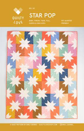 Quilt Pattern STAR POP by Emily Dennis for Quilty Love Shop, #QLP 141