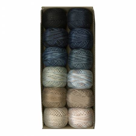 Valdani Embroidery Floss Pearl Cotton #8 SNOWMEN GATHERING Collection 12 Colors #SGPC8SMPLR