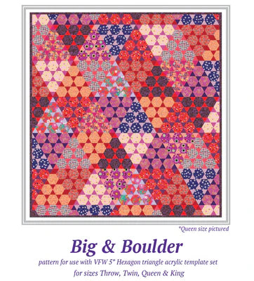 Quilt Pattern with Templates BIG AND BOULDER by Victoria Findlay-Wolfe