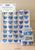 Fabric, 10 Fat 1/4s (20" X 22") bundle from Tilda, SOMETHING BLUE Collection DARK colorway, TIL300263