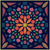 Cotton Fabric POLKA FLOWER 54975D-4 Crimson from SUNSHINE Collection by Sally Kelly for Windham