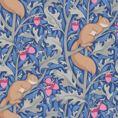 Tilda Fabric SQUIRELDREAM BLUE from Hibernation Collection, TIL100525