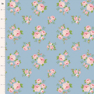 Fabric SUNDAY BRUNCH MILLE SKY by TILDA, TIL100599