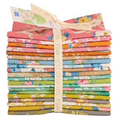 Fabric, Fat 1/4s (20" X 22") bundle from Tilda, SUNDAY BRUNCH Collection, 300227