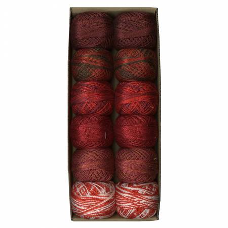 Valdani Embroidery Floss Pearl Cotton #8 TWO IN RED Collection 12 Colors ## TRPC8SMPLR
