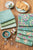 Fabric bundle, 5 Fat 1/4s (20" X 22") Pine/Sage/Pink from Tilda, HIBERNATION Collection