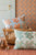 Fabric bundle, 5 Fat 1/4s (20" X 22") Pine/Sage/Pink from Tilda, HIBERNATION Collection
