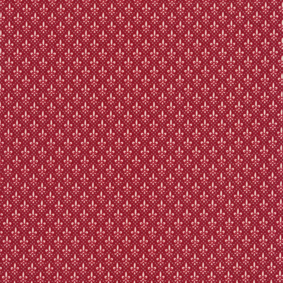 Cotton Fabric, Chateau De Chantilly ROUGE 13948 14, Moda Collection by French General