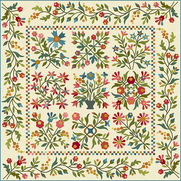 Pattern SPRING BOUQUET by Edyta Sitar from Laundry Basket Quilts, LBQ-0300-P