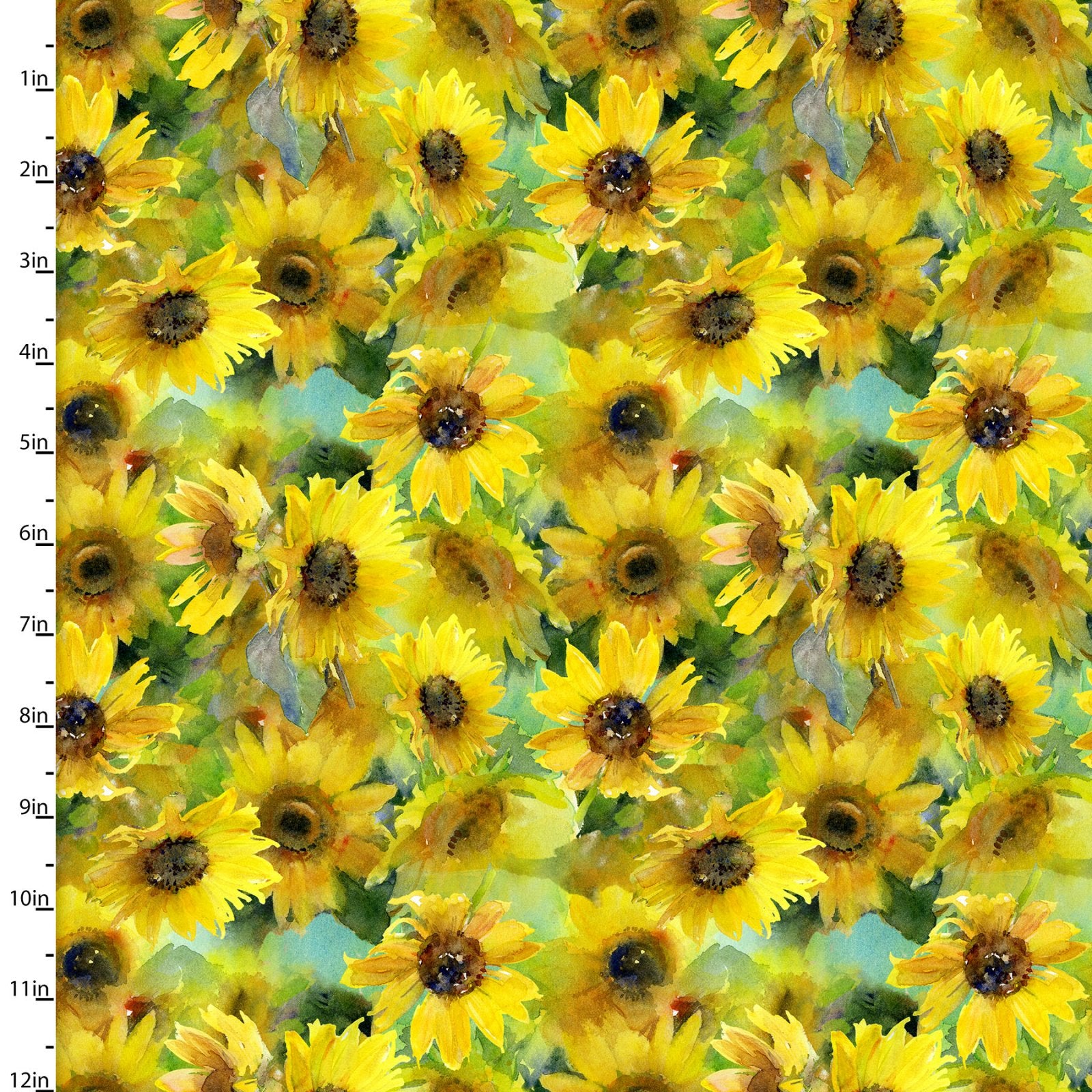 Sunflowers Quilting Fabric from the Sunflower Stampede Collection by J –  SoKe