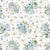 Fabric Cream Tossed Bouquets # 17754-147 from Bohemian Blue Collection by Lisa Audit for Wilmington prints,