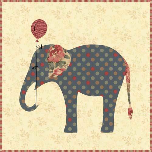 Elephant Pillow Pattern by Edyta Sitar from Laundry Basket Quilts, LBQ-0569-P