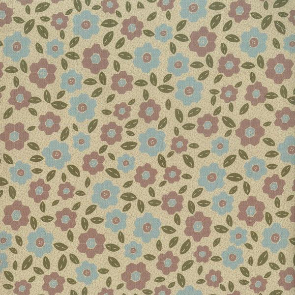 Quilting FABRIC from Lecien, One Stitch At a Time Collection by Lynnette Anderson. 35073-11 Hexagon Flowers