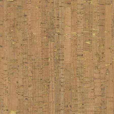 Cork Fabric, Natural with Gold Flecks, Ever Sewn 29" wide, Item #VLCG1