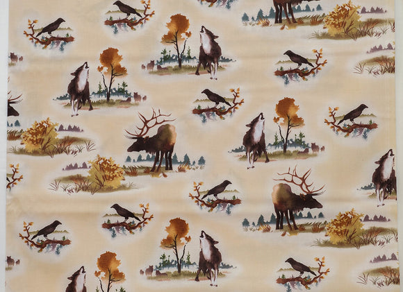 Quilting fabric from Michael Miller, Buck, Color Creme. CX7216-CREM-D