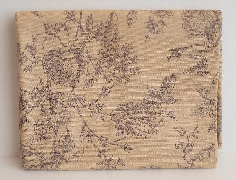 Quilting Fabric LECIEN Antique Rose lcn 31769-10 Parchment , Trace Rose