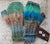 Handknit Handwarmers from Katia yarn