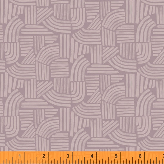 Wildflower Collection, Linea, Mauve Cotton Fabric by Kelly Ventura for Windham, 52254-3