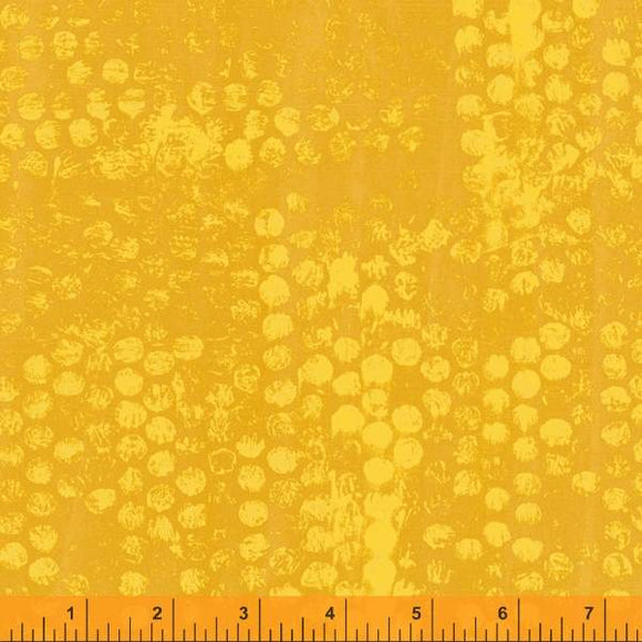Random Thoughts Collection, Quilting Fabric Honeycomb, Sunlight, 52842-19 from Marcia Derse for Windham Fabrics