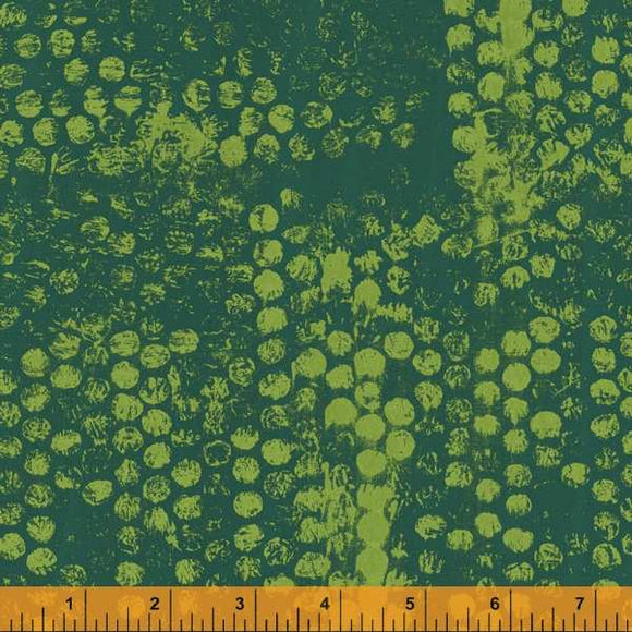 Random Thoughts Collection, Quilting Fabric Honeycomb, Mossy, 52842-20 from Marcia Derse for Windham Fabrics